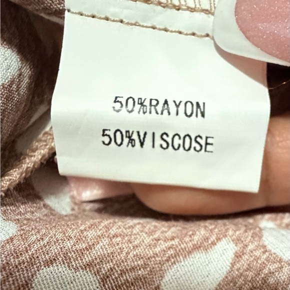 Petal & Pup Tan Patterned Midi Dress - Picture 7 of 9